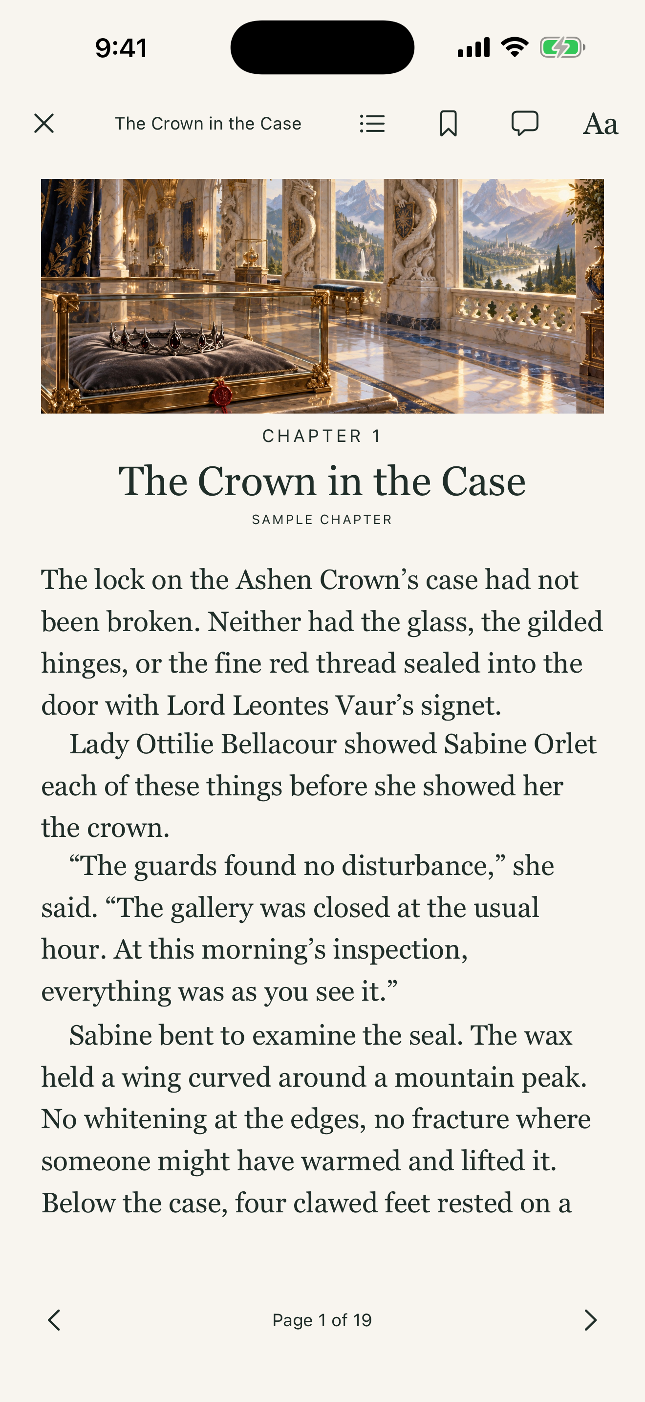 Capture de la lecture de The Dragon’s Treasure